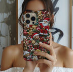Mosaic Christmas Phone Case: Holiday iPhone, Galaxy, Pixel Cover