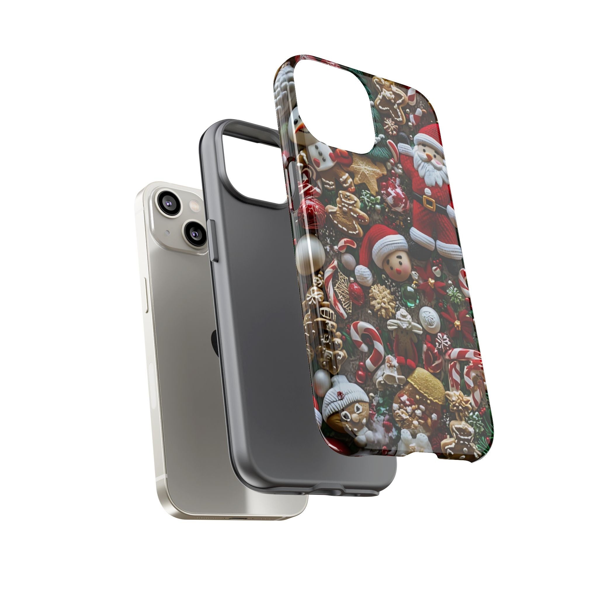Mosaic Christmas Phone Case: Holiday iPhone, Galaxy, Pixel Cover