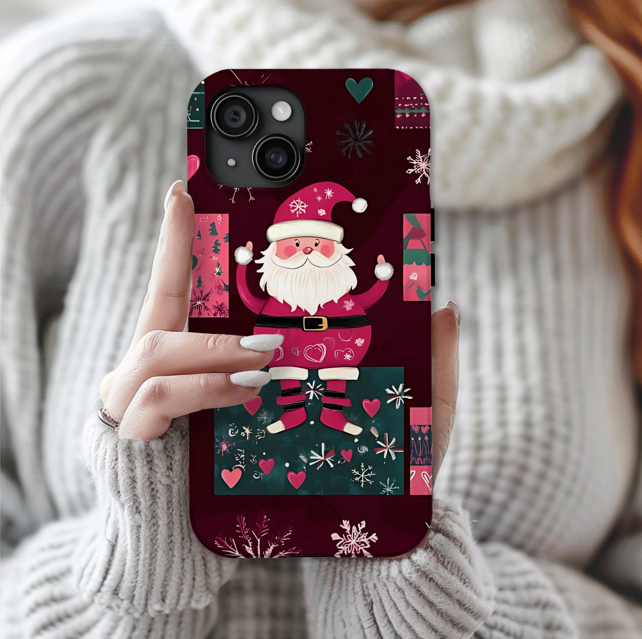 Santa Claus Christmas Phone Case: Festive Holiday Cover