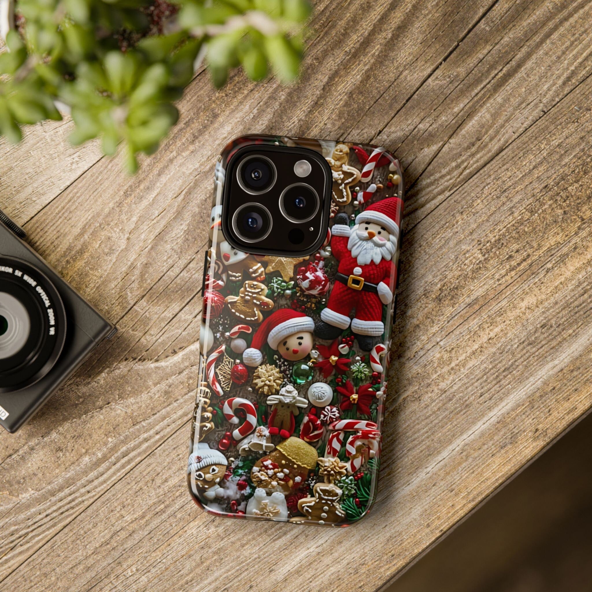 Mosaic Christmas Phone Case: Holiday iPhone, Galaxy, Pixel Cover