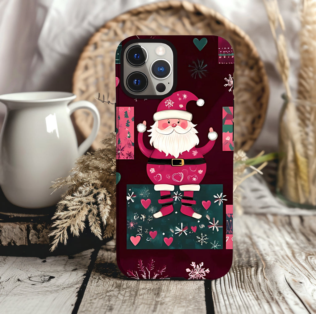 Santa Claus Christmas Phone Case: Festive Holiday Cover