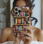 Bookish Phone Case: Fairy Garden Bookshelf Design