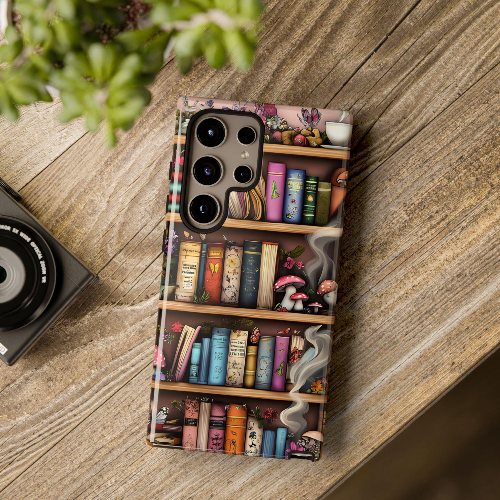 Bookish Phone Case: Fairy Garden Bookshelf Design