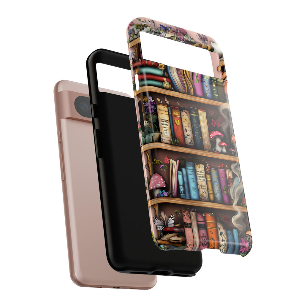 Bookish Phone Case: Fairy Garden Bookshelf Design