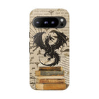 Vintage Dragon Bookish Phone Case: Fantasy Literary Design