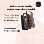 Bookish Floral Stained Glass iPhone Case: MagSafe-Compatible Book Lover Gift