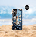 Lighthouse Ocean Phone Case: Coastal Nautical Gift, iPhone, Pixel, Galaxy Blue Cover