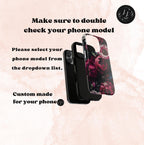 Dark Academia Floral Phone Case: Victorian Gothic Design