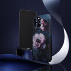 Gothic Floral Phone Case: Dark Academia Purple Flower Design