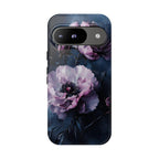 Gothic Floral Phone Case: Dark Academia Purple Flower Design