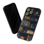 Nautical Pirate Bookshelf Phone Case: Book Lover Gift