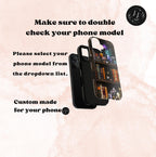 Celestial Bookshelf Phone Case, Mystical Library, Crystal Gems iPhone Galaxy Pixel Covers Book Lover