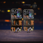 Celestial Bookshelf Phone Case, Mystical Library, Crystal Gems iPhone Galaxy Pixel Covers Book Lover