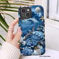 Blue Ocean Waves Phone Case: Turtles & Shells Mosaic
