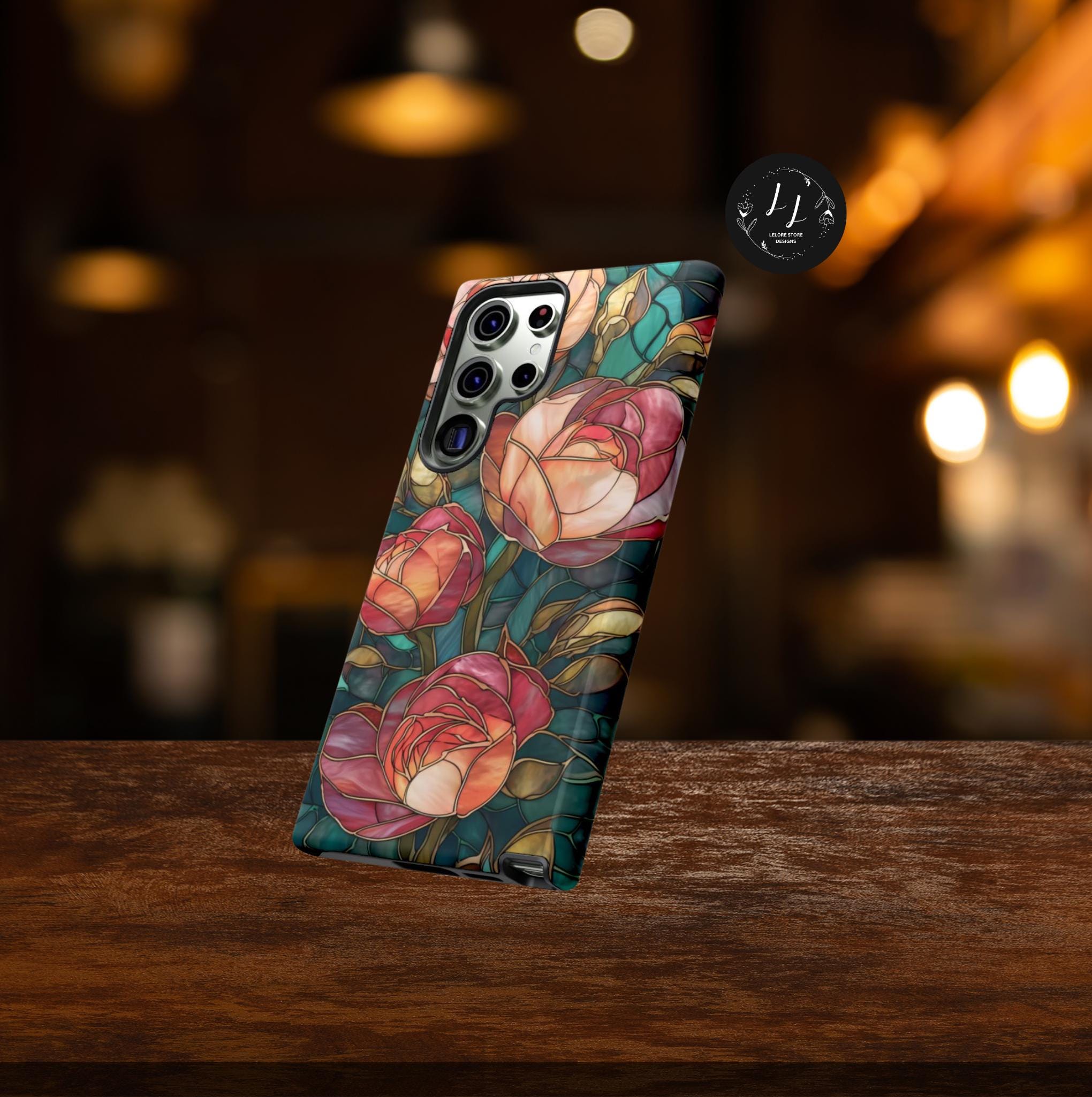 Floral Mosaic Phone Case: Botanical Boho iPhone Galaxy Pixel