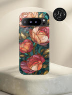 Floral Mosaic Phone Case: Botanical Boho iPhone Galaxy Pixel