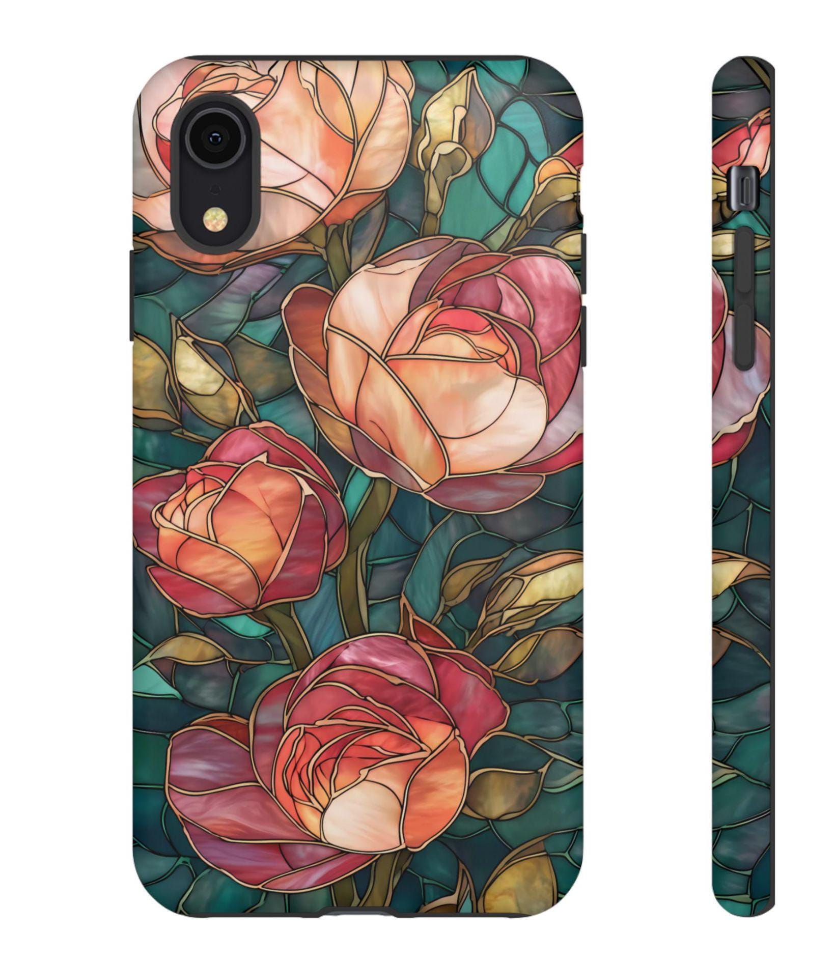 Floral Mosaic Phone Case: Botanical Boho iPhone Galaxy Pixel