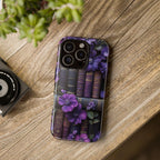 Gothic Bookshelf Phone Case: Floral Dark Academia iPhone, Galaxy, Pixel