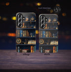 Nautical Pirate Bookshelf Phone Case: Book Lover Gift