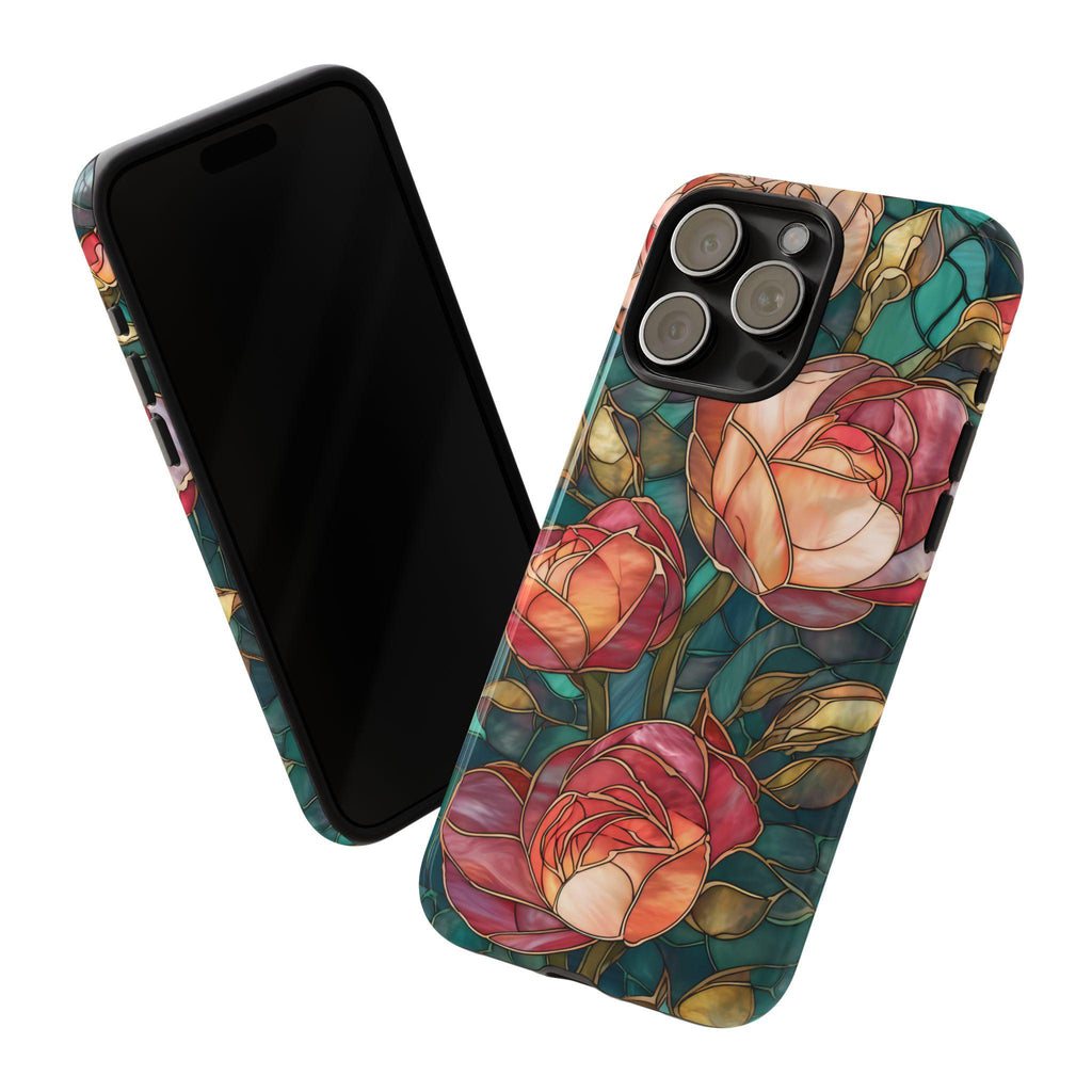 Floral Mosaic Phone Case: Botanical Boho iPhone Galaxy Pixel