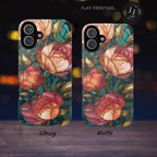 Floral Mosaic Phone Case: Botanical Boho iPhone Galaxy Pixel