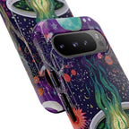 Celestial Cauldron Phone Case: Spooky Floral Witch Design Celestial Halloween cover