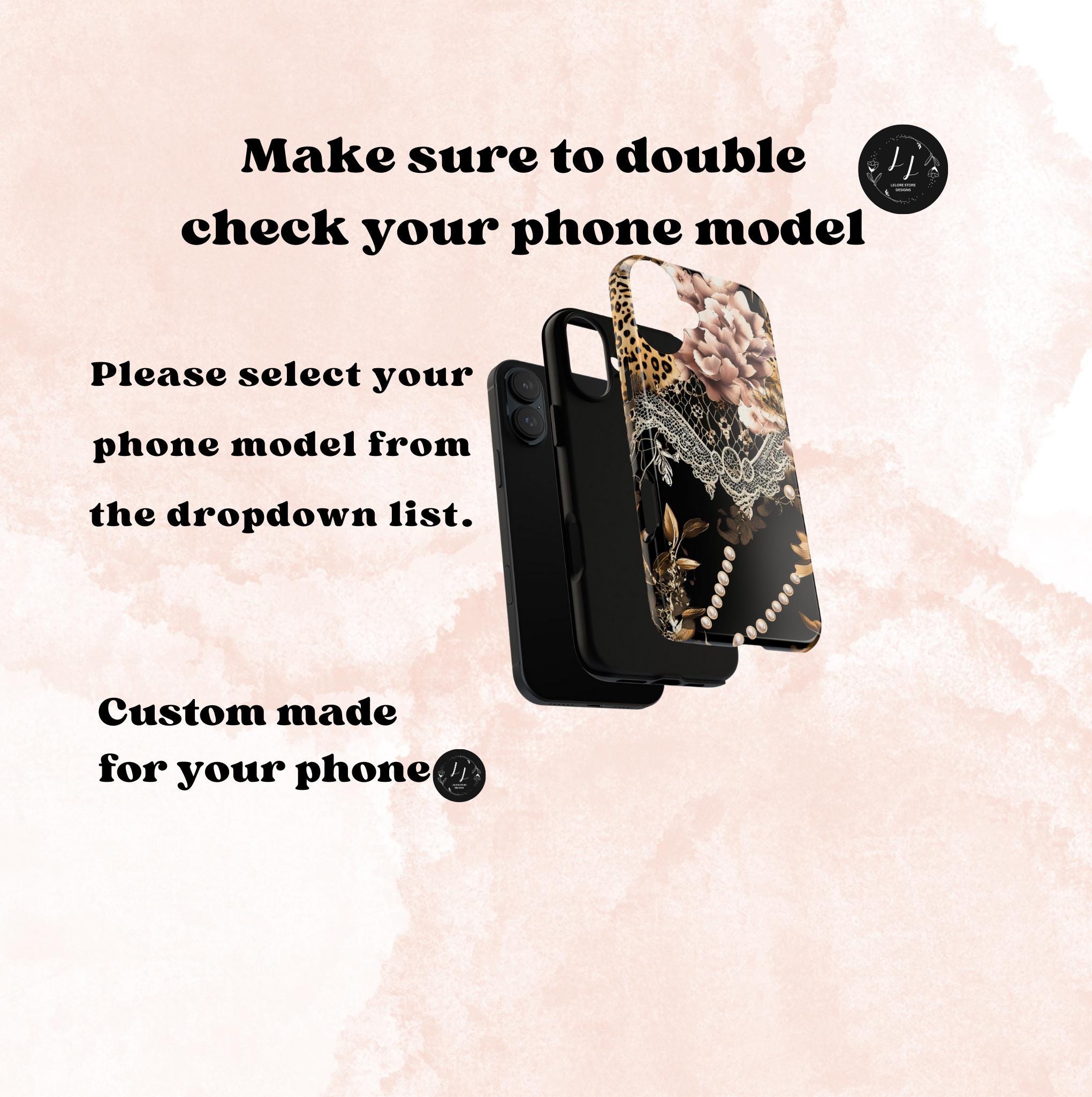 Leopard Animal Print Phone Case: Chic Floral Lace Design Cover Gift, iPhone, Galaxy, Pixel