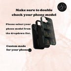 Floral Book Phone Case: Green Botanical Cover for iPhone, Galaxy, Pixel