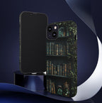 Floral Book Phone Case: Green Botanical Cover for iPhone, Galaxy, Pixel