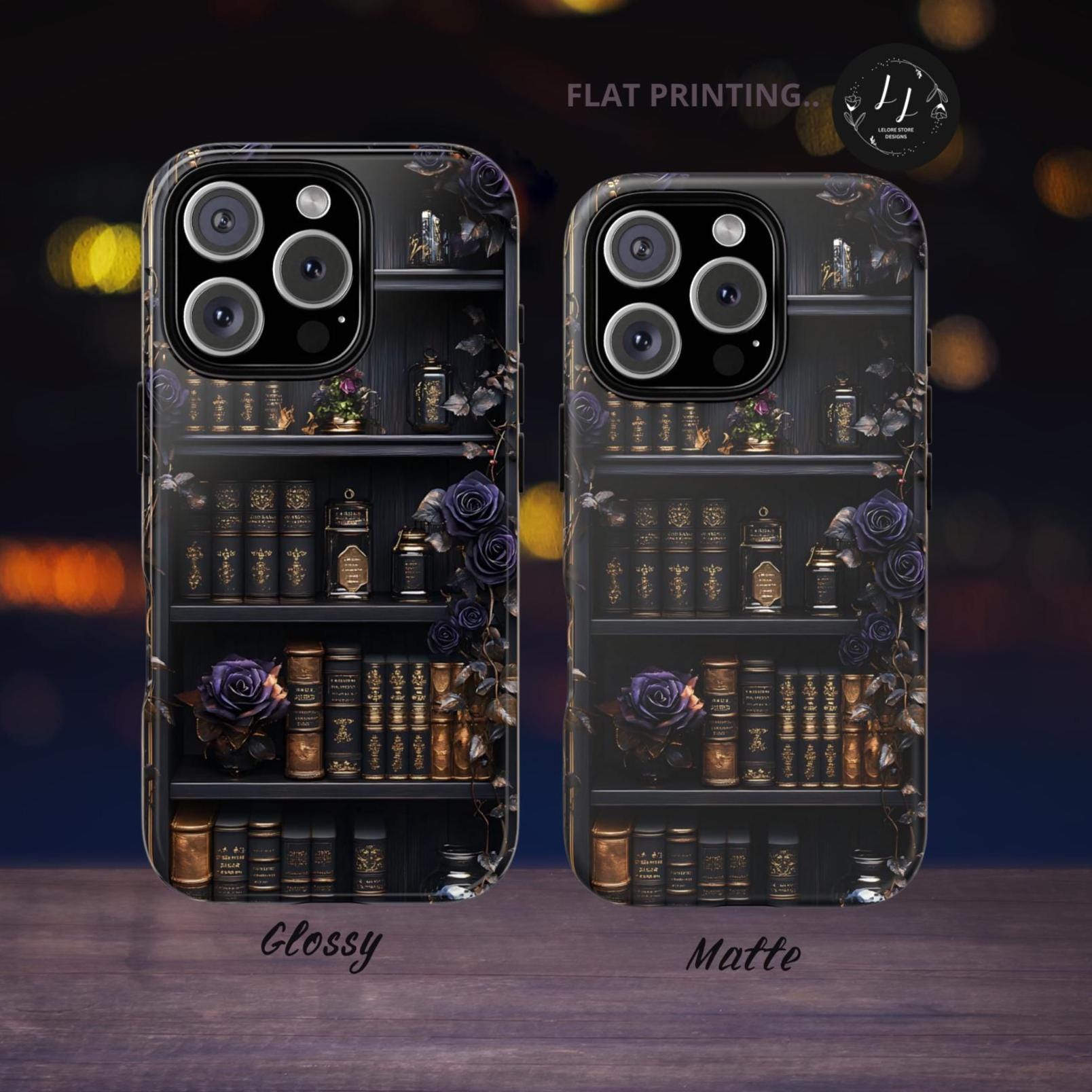 Bookworm Bookshelf Phone Case: Literary Reader Gift Bookish iPhone cover