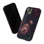 Dark Rose Gothic Phone Case: Purple Floral Victorian Style