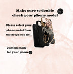 Leopard Print Phone Case: Chic Floral Lace Cover Design, iPhone, Galaxy, Pixel