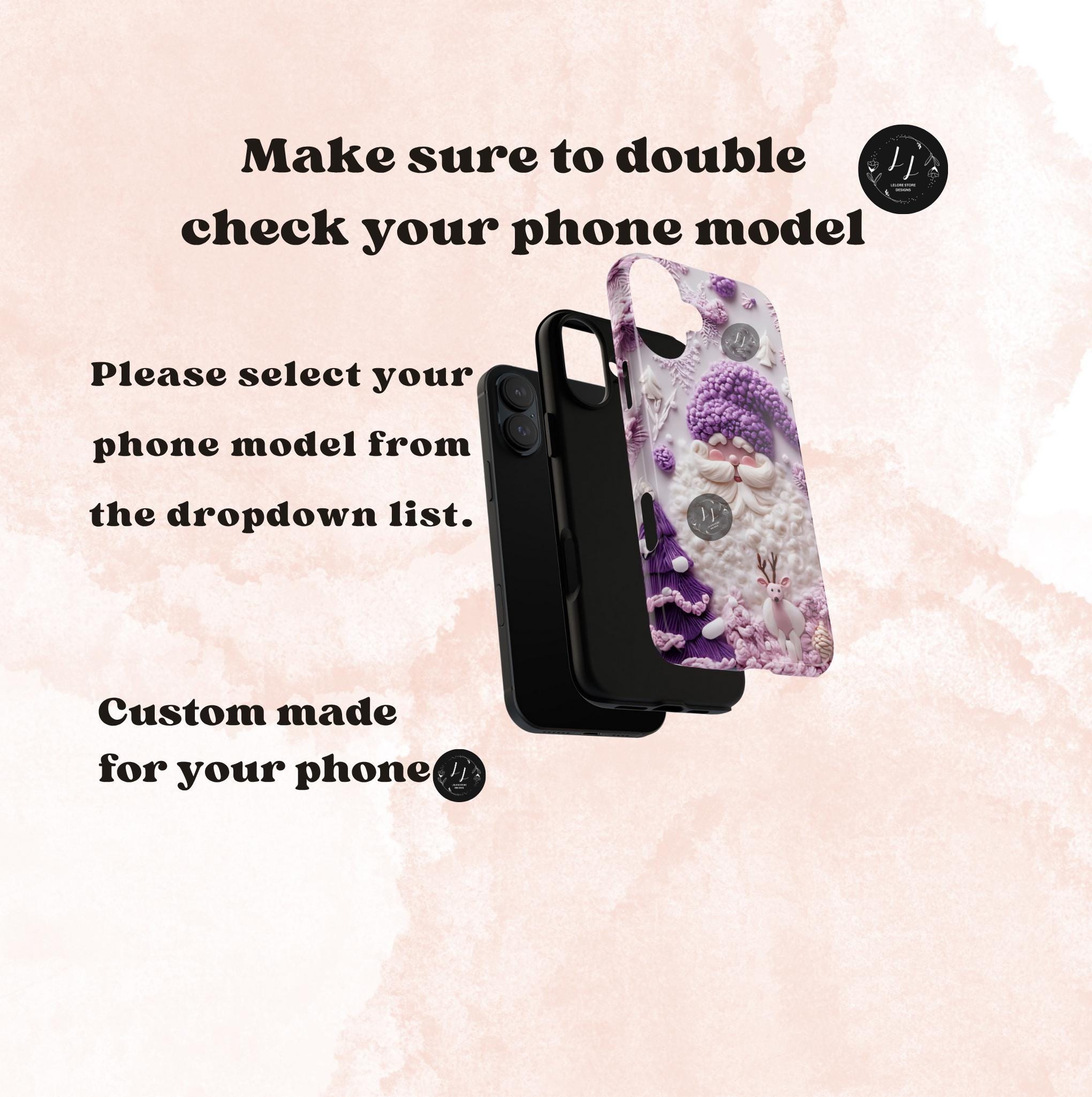 Santa Claus phone Case, Cute Christmas Design, Winter phone case, Holiday phone case, Christmas Gift idea for iPhone 16 15 13, Galaxy, Pixel