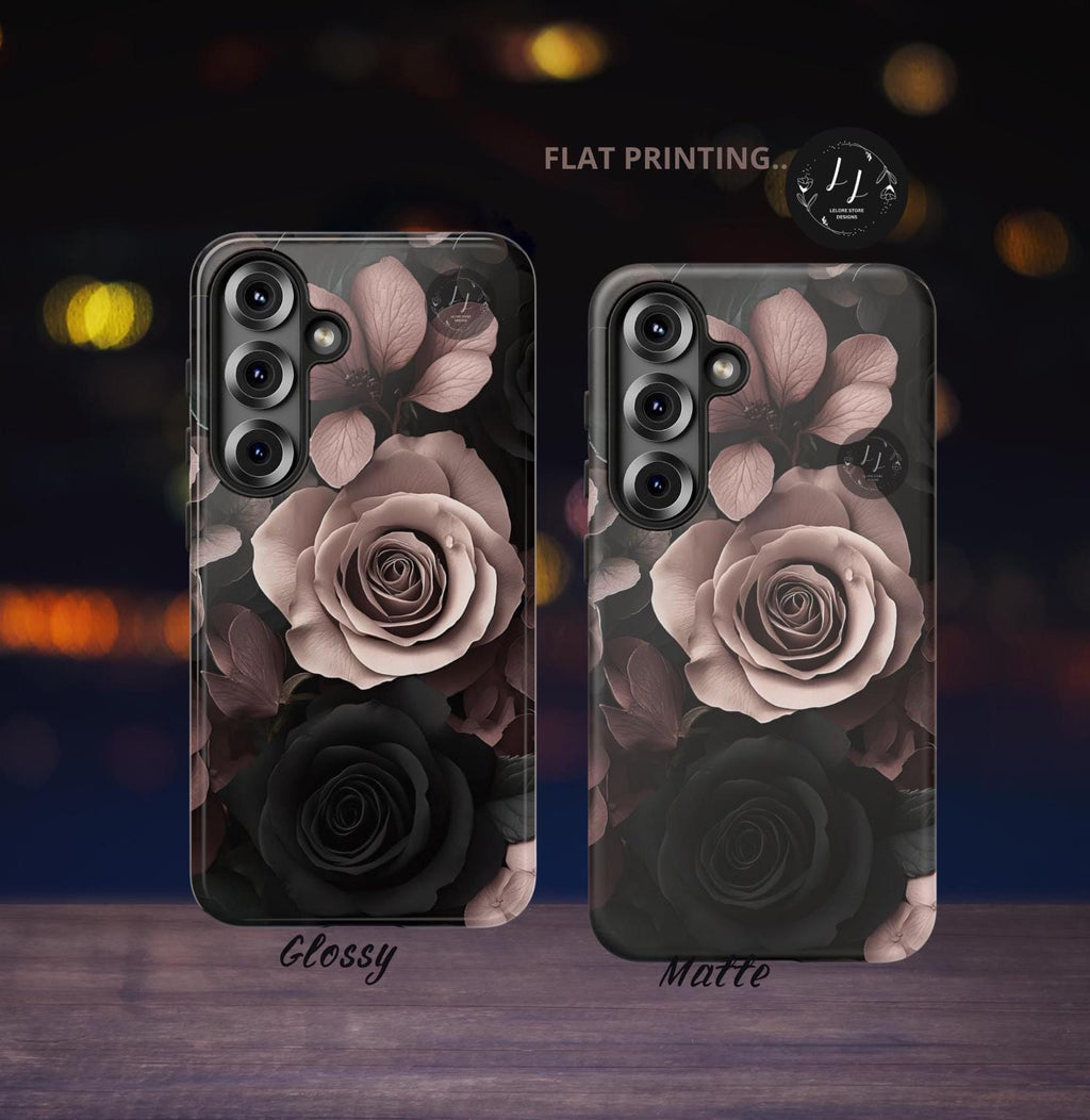 Gothic Rose Floral Victorian Baroque Phone Case Gothic iPhone Galaxy Pixel Cover