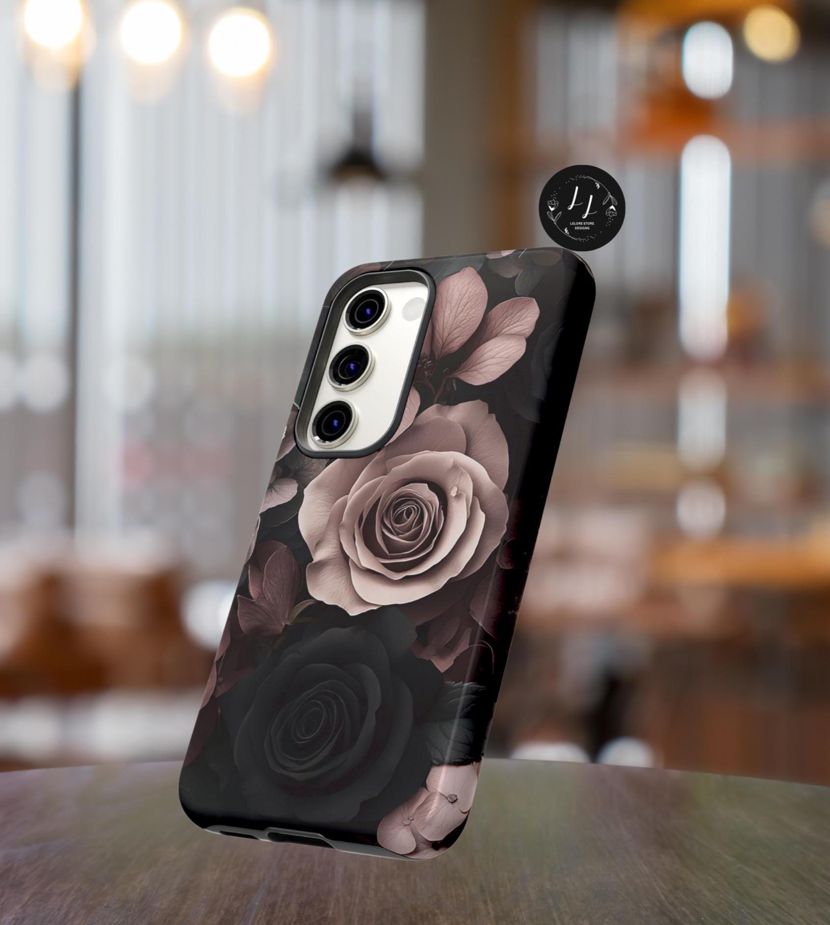 Gothic Rose Floral Victorian Baroque Phone Case Gothic iPhone Galaxy Pixel Cover