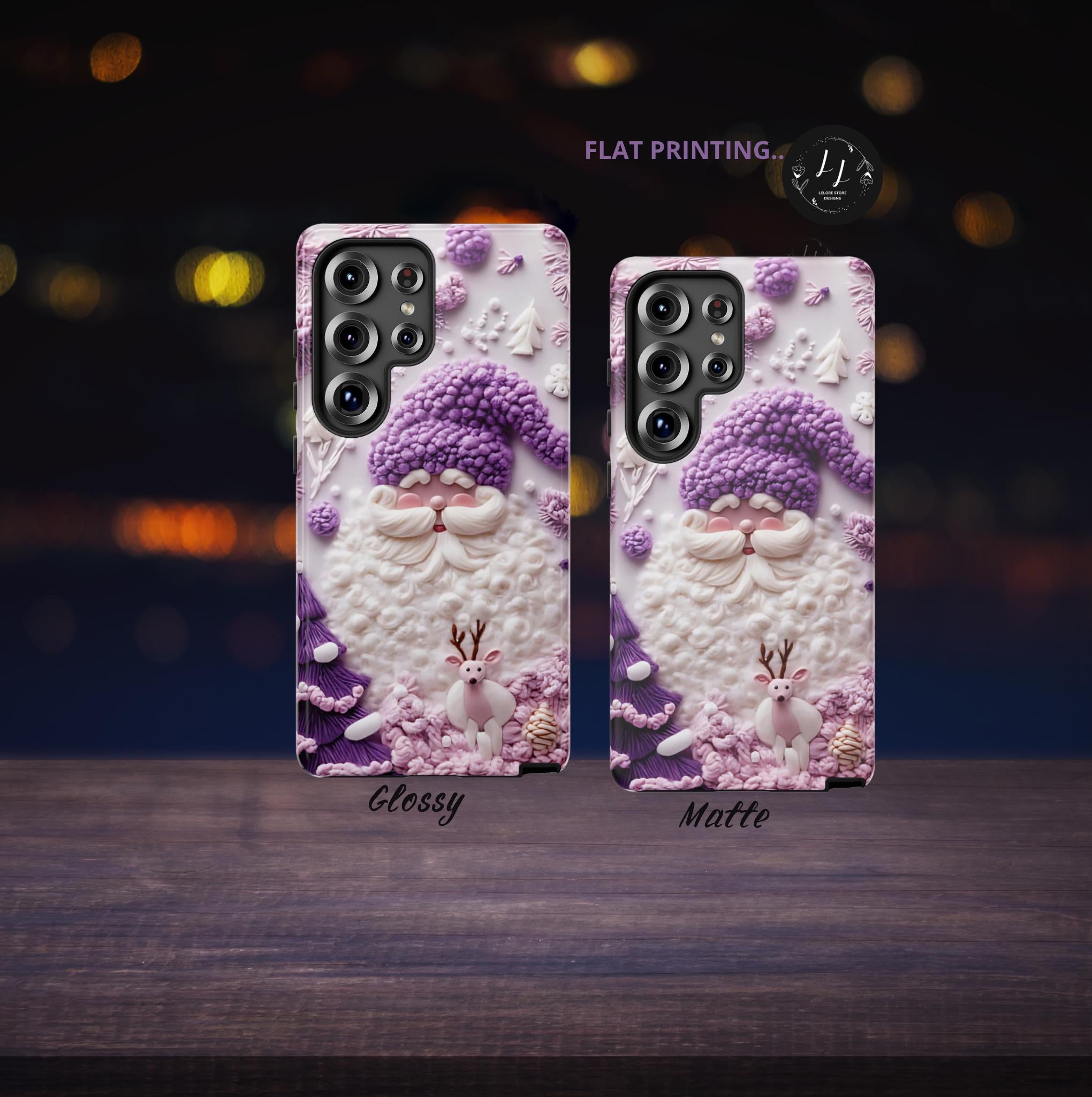 Santa Claus phone Case, Cute Christmas Design, Winter phone case, Holiday phone case, Christmas Gift idea for iPhone 16 15 13, Galaxy, Pixel