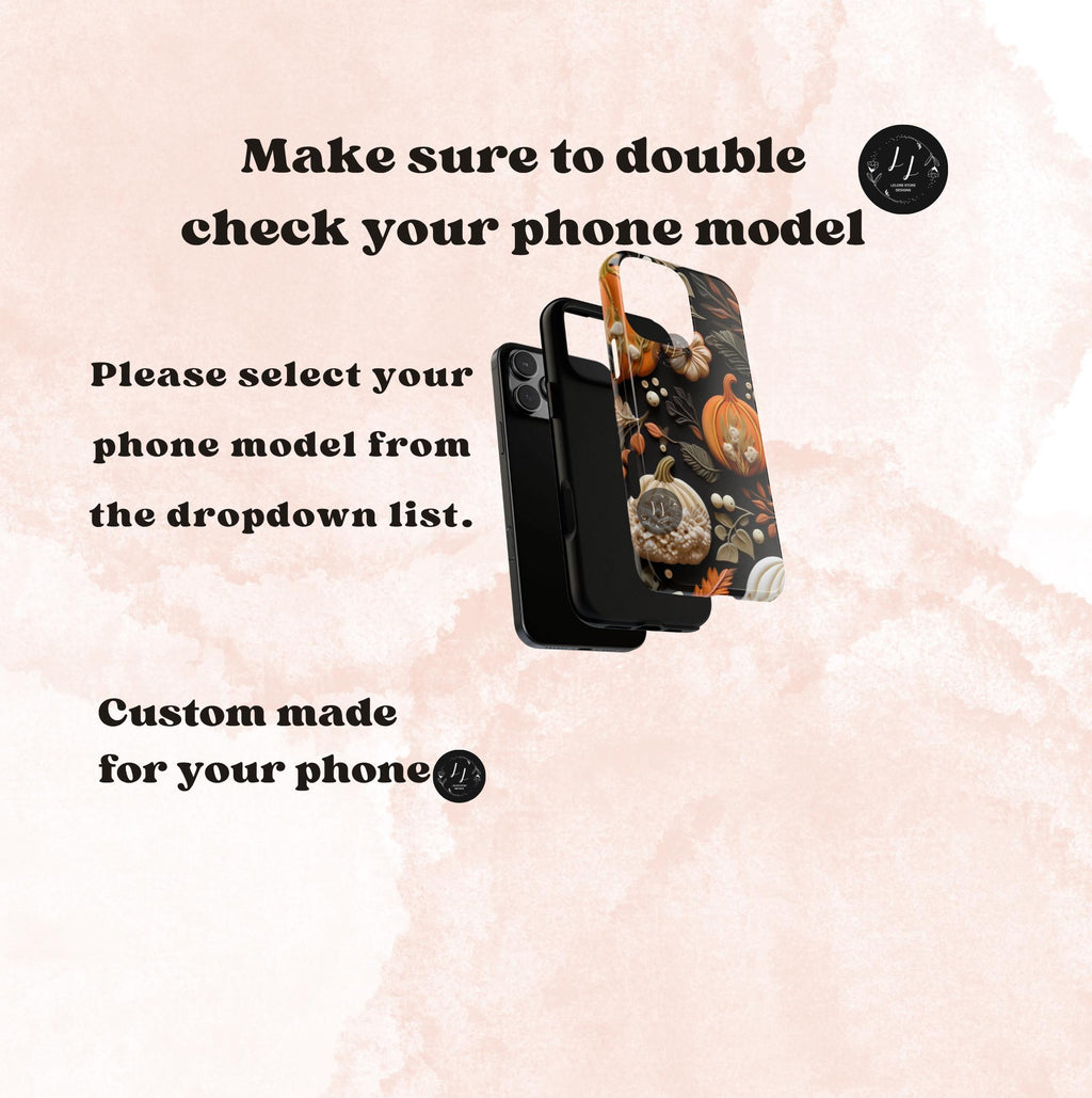 Pumpkin Fall Phone Casel Design, Autumn iPhone Cover,  Case for Book Lovers  Seasonal Gift