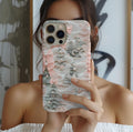 Winter Wonderland Phone Case: Snowy Forest with Pink Bows