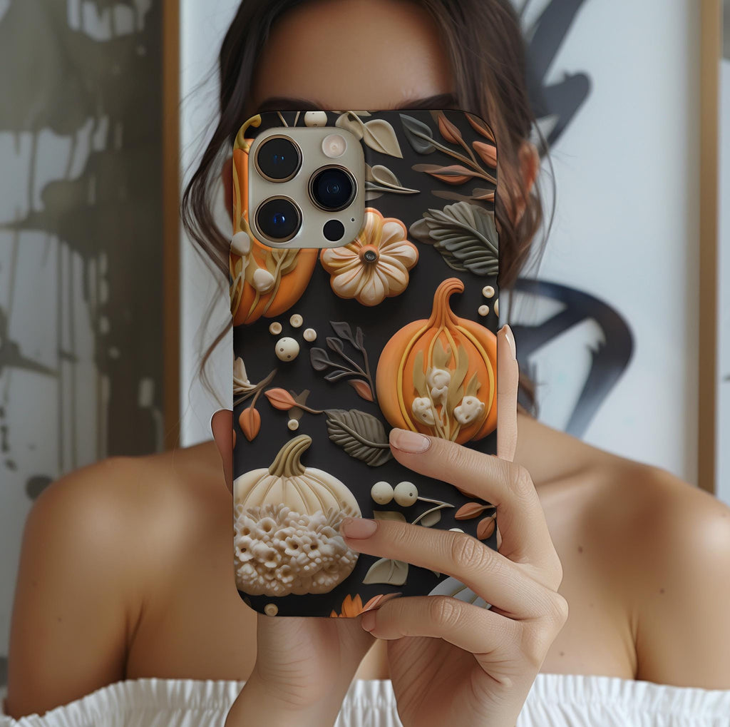 Pumpkin Fall Phone Casel Design, Autumn iPhone Cover,  Case for Book Lovers  Seasonal Gift