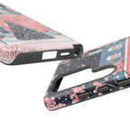 Pink Christmas Tree Phone Case: Boho Holiday iPhone, Galaxy, Pixel