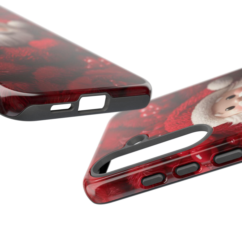 Cozy Santa Knit Phone Case: Christmas Holiday iPhone, Galaxy, Pixel