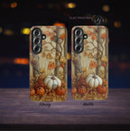Fall Pumpkin Forest Phone Case: Autumn Foliage Design