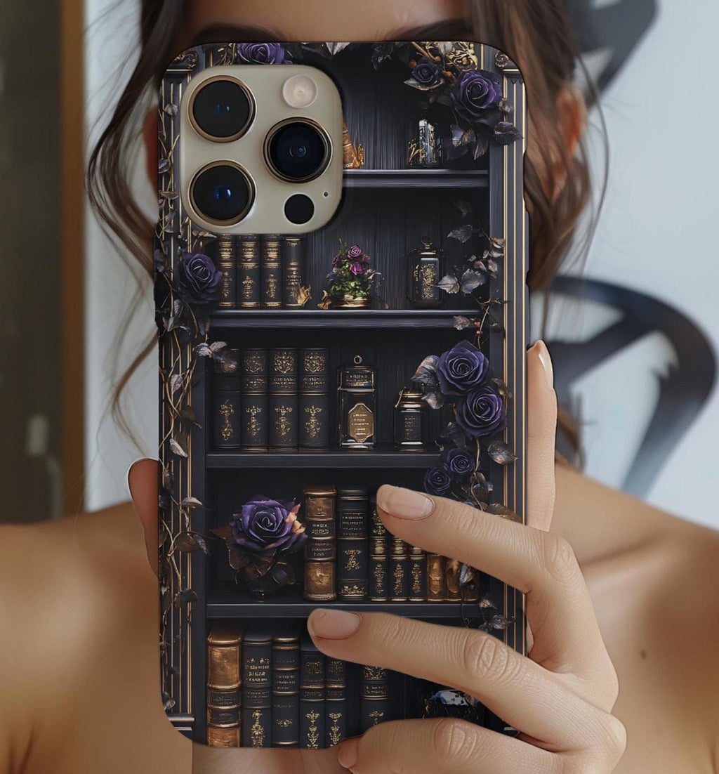 Bookworm Bookshelf Phone Case: Literary Reader Gift Bookish iPhone cover