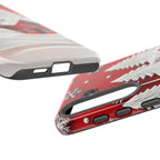 Red Christmas Tree Phone Case: Snowy Holiday Cover