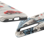 Vintage Red Truck Christmas Phone Case: Snowy Winter Holiday Cover