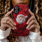 Cozy Santa Knit Phone Case: Christmas Holiday iPhone, Galaxy, Pixel