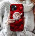 Cozy Santa Knit Phone Case: Christmas Holiday iPhone, Galaxy, Pixel