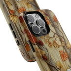 Fall Pumpkin Forest Phone Case: Autumn Foliage Design