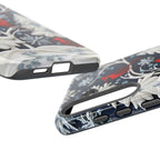 Winter Cardinal Snowflake Phone Case, Festive Holiday Design iPhone Galaxy Pixel