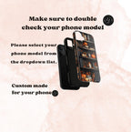 Bookish Pumpkin Fall Phone Case Brown Bookshelf Aesthetic iPhone 16 15 14 Pro Max, Galaxy S25 S24 Ultra, Pixel 9 8 Case  Autumn Gift Idea